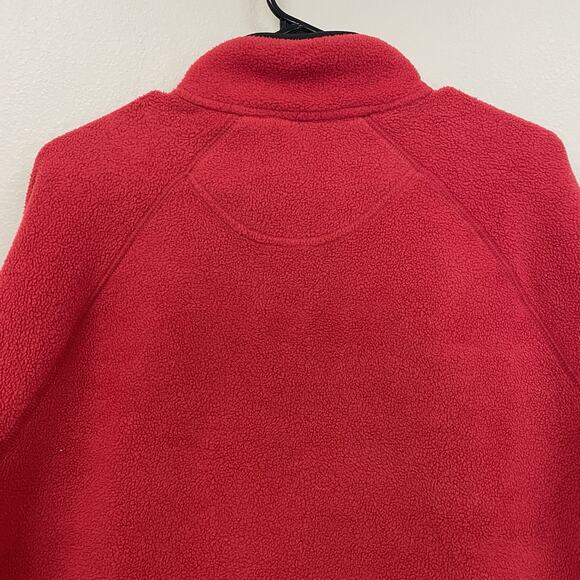 Alpine Tek Men’s Long Sleeve Fleece Full Zip Pullover Red Size Medium - Picture 8 of 8